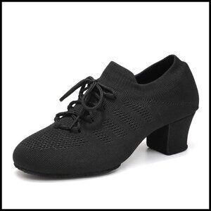 Lace-Up Split-Sole Dance Shoes Practice Latin Salsa Ballroom Elegant